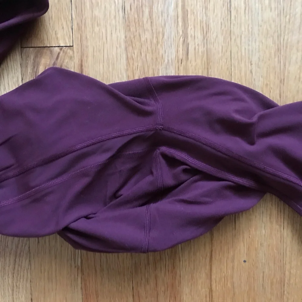 Lululemon Unlimited High Rise Tights Red Merlot 2